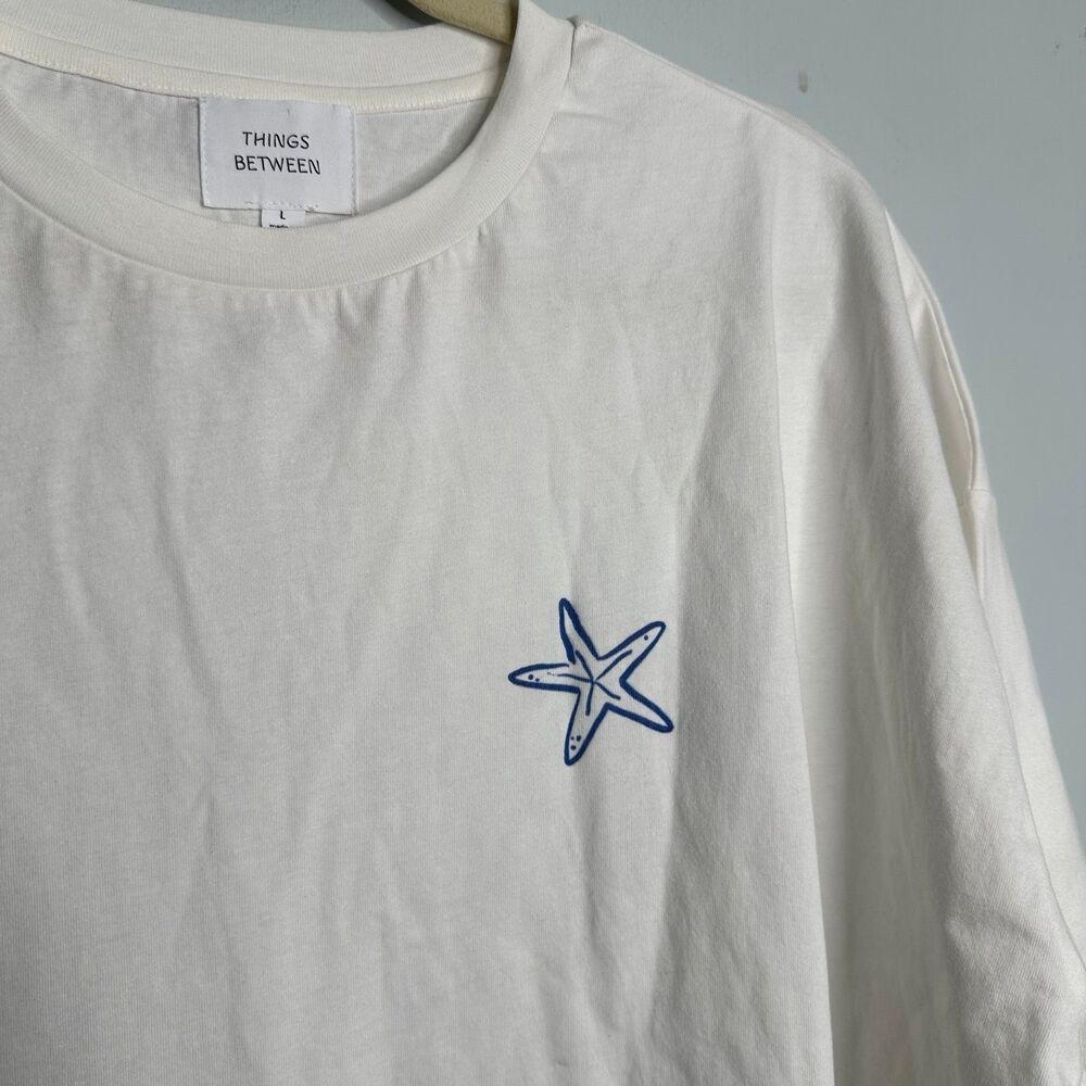 Things Between Coastal Seafood Graphic T-Shirt Over Size Large View 4